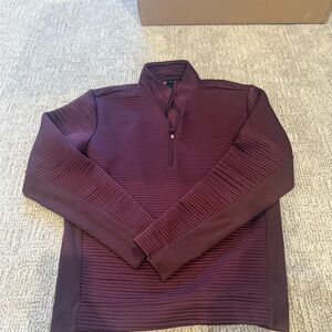 adidas Men's Maroon Quarter-Zip Pullover